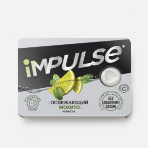 «Impulse», конфеты «Освежающий мохито», 12 г (упаковка 15 шт)