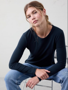 Timeless Long-Sleeve Crew-Neck T-Shirt