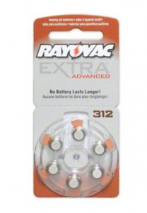 Батар.д/слух.RAYOVAC 312(PR41)180mA