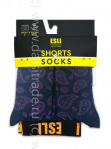 Комплект носки+трусы мужские MS001 Esli Conte Дроп