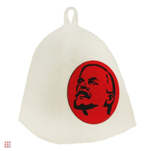 Шапка банная с аппликацией 