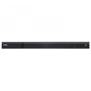 Линейка 50 см, СТАММ, пластиковая, непрозрачная, черная