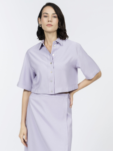 Укороченная рубашка из вискозной ткани