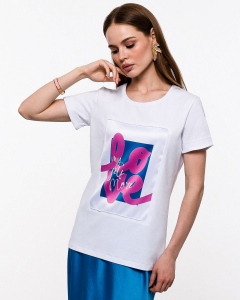 Футболка с шёлковой вставкой FSK124