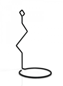 Настенный держатель «Соло» для 1-го горшка (Черный)