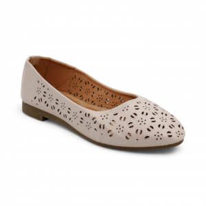 Женские балетки D7-2 бежевые