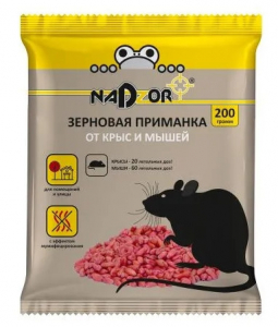 Зерн.приманка мыш/крыс NADZOR 200г