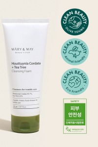 Mary&May Houttuynia Cordata + Tea Tree Cleansing Foam 150ml