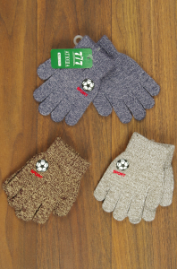 Перчатки для мальчика 2270, одинарные (цвета в ассортименте)