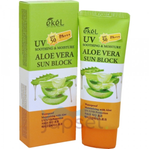 Ekel Солнцезащитный крем с экстрактом алоэ, SPF 50+/PA+++, 70 мл