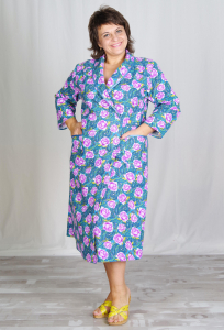 Халат на запах, фланель (цвета в ассортименте)