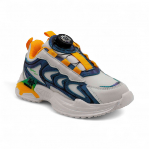 Кроссовки А7011-8 бежево зеленые