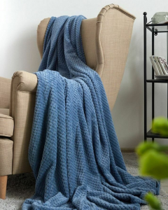 Покрывало-плед КОРАЛ-флис жаккард 