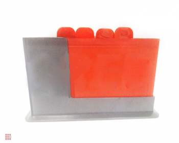 Доски разделочные с маркерами на подставке, набор 4 шт