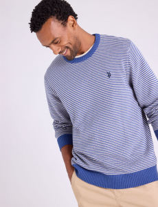 FEEDER STRIPE CREW NECK SWEATER