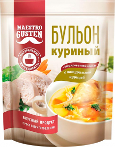 «Maestro Gusten», бульон сухой куриный, 90г