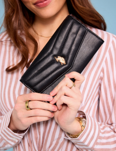 LARGE QUILTED FLAP WALLET