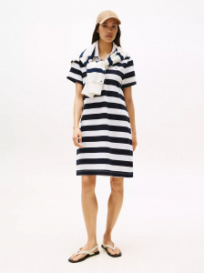 Rugby Stripe Polo Dress