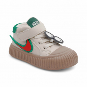 Кроссовки 2373 бежево зеленые