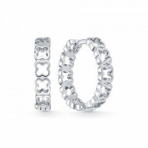 Серьги родированные серебро 925*