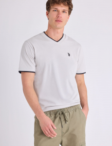 DOUBLE V-NECK T-SHIRT