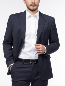 Костюмный пиджак в виндзорскую клетку силуэта slim