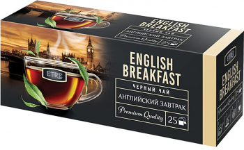 «ETRE», чай черный «Английский завтрак», 25 пакетиков, 50г