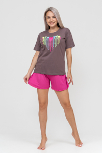 Пижама Сердечки вискоза