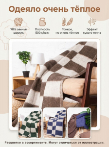 Одеяло Полушерстяное