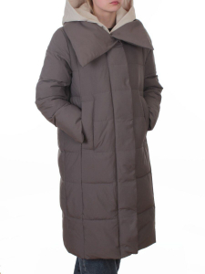 A610 GRAY Пальто зимнее женское со съемным жилетом (200 гр. био-пух)