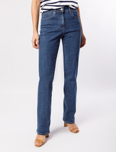 Прямые джинсы из эластичного денима