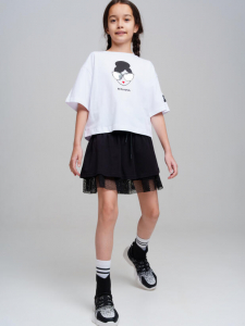Комплект для девочки: футболка, юбка-шорты