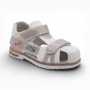 Сандалии В567-13 бело розовые