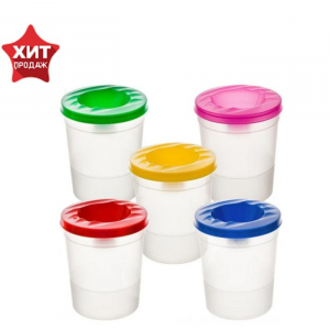 Стакан - непроливайка для рисования большой, 500 мл, МИКС