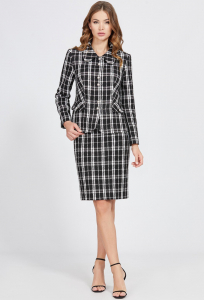 Комплект Bazalini 4750/4821 чёрный клетка