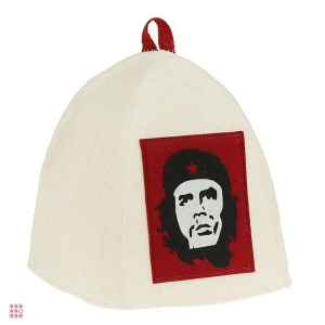 Шапка банная с аппликацией 