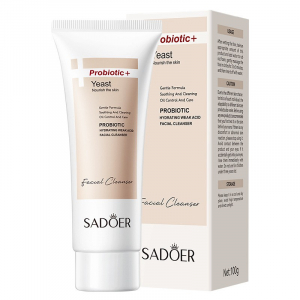 Очищающая пенка для лица с пробиотиками SADOER, 100 гр.