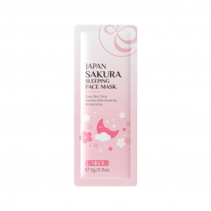 Ночная несмываемая маска для лица с сакурой LAIKOU Sakura Sleeping Face Mask, 3 гр.