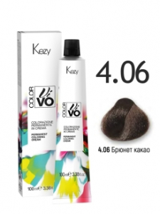 Крем-краска KEZY COLOR VIVO 4.06 Брюнет какао 100мл