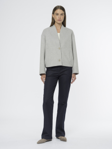 Короткая куртка из пальтовой ткани