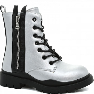 B-10008-Y серебро Ботинки деми для девочек (33-38)/8