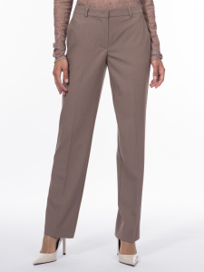 Прямые брюки со стрелками из костюмной вискозы