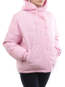 H24-088 PINK Куртка демисезонная женская (120 гр. холлофайбер)