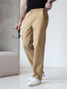 Брюки-чиносы из эластичного твилла