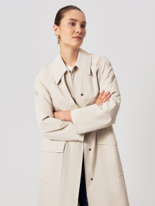 Тренч прямого силуэта