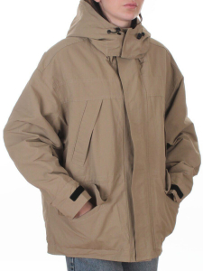 3090 DK. BEIGE Куртка демисезонная женская (100 гр. холлофайбер)