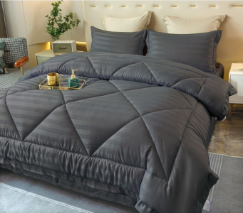 Одеяло Mency Страйп-сатин Средней плотности с простыней и наволочками ODMENZSS07