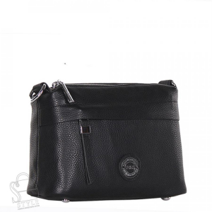 Сумка женская кожаная 0227C black Polina&Eiterou