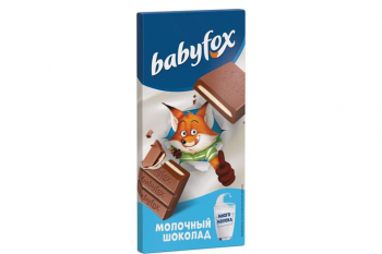 «BabyFox», молочный шоколад, 90 г