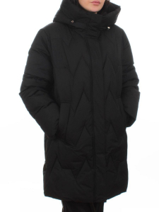 2404 BLACK Куртка зимняя женская (200 гр. холлофайбер)
